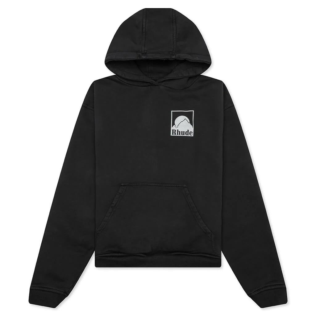 Moonlight Badge Hoodie Vintage Black