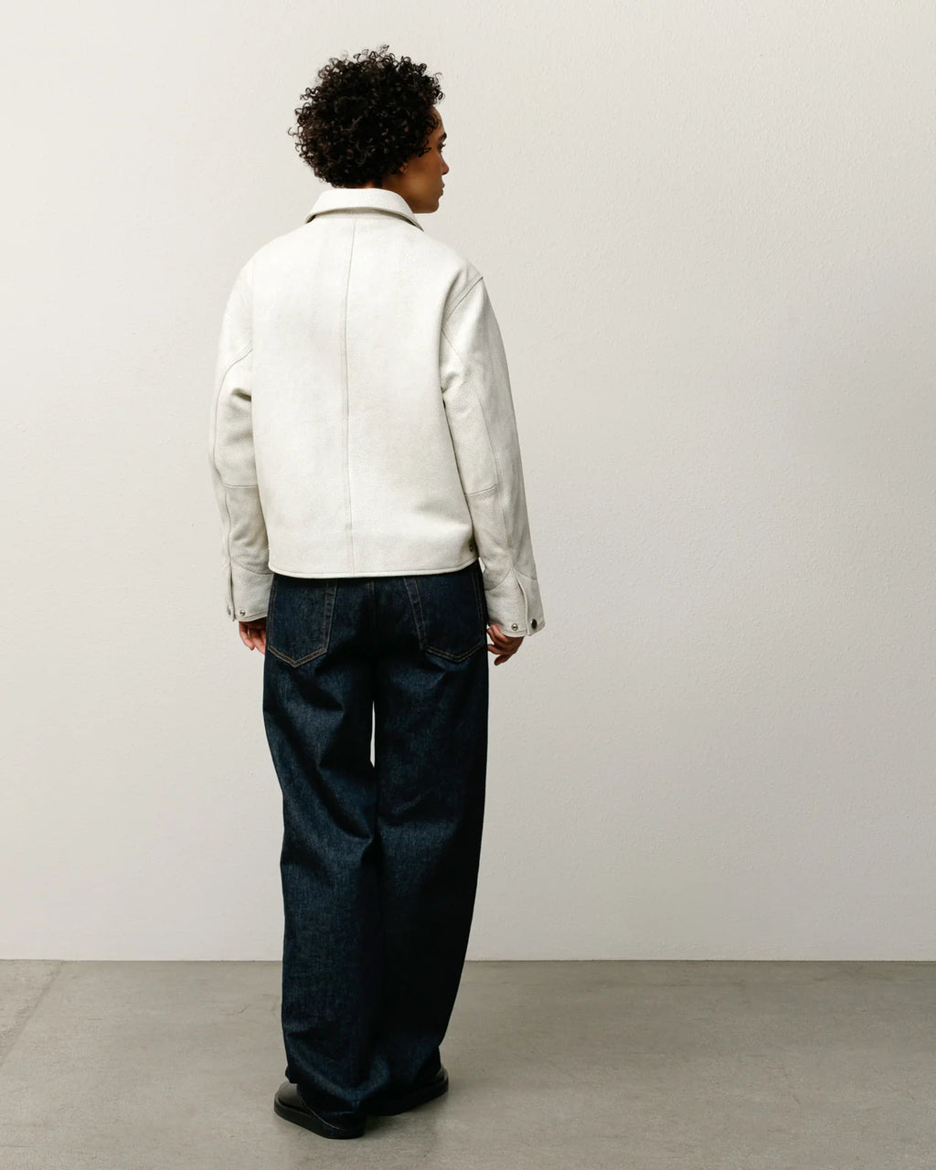 GARAGE JACKET CRACKED LEATHER