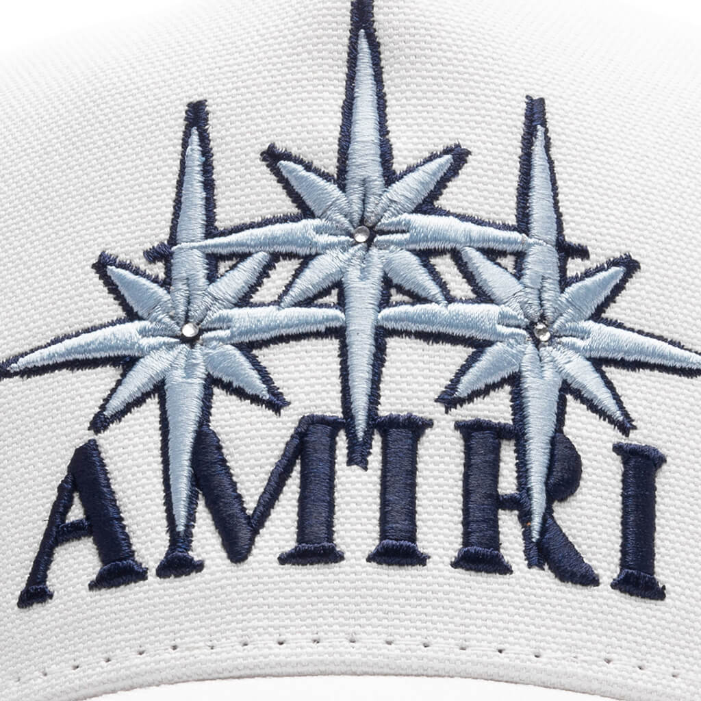Amiri Starburst Canvas Hat Ivory