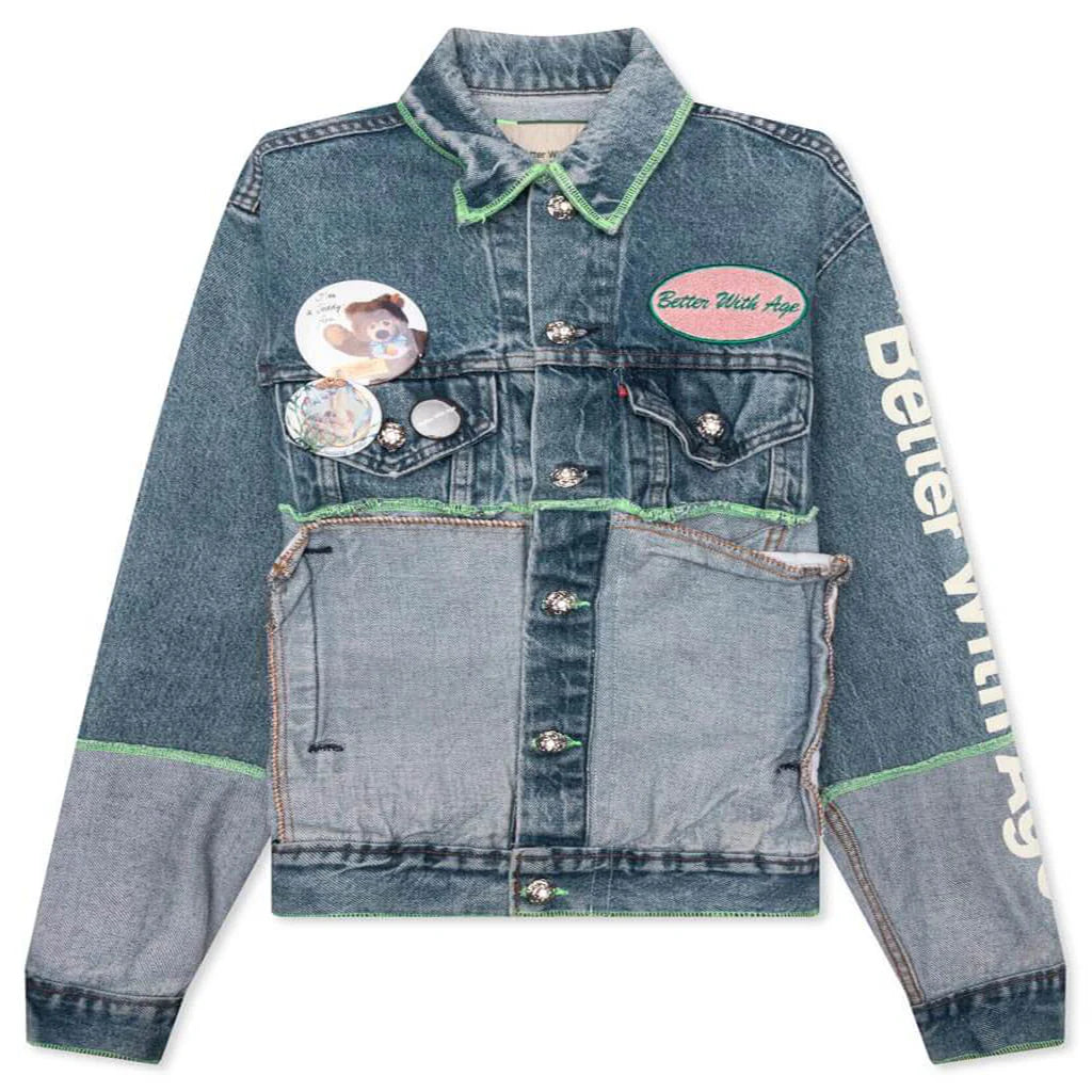 Escapade Reversible Denim Jacket Blue