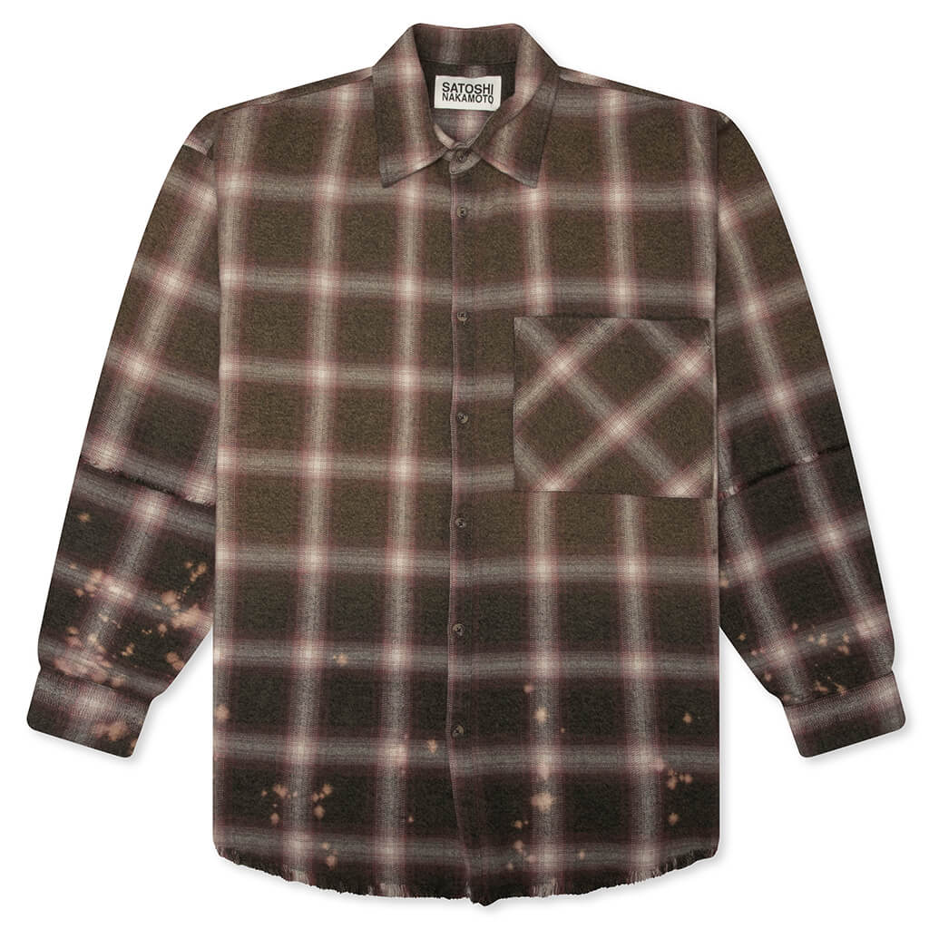 Patchwork Flannel Burgundy Green
