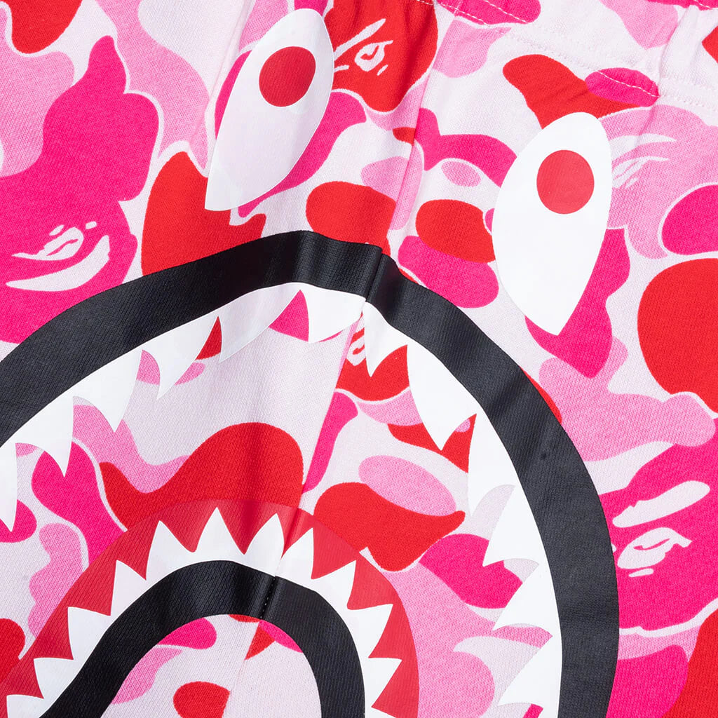 ABC Camo Shark Sweat Shorts Pink