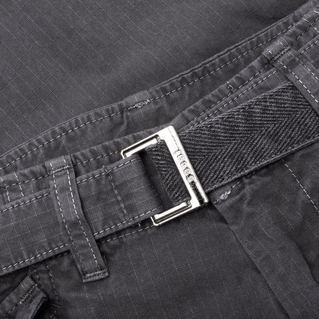 Garment Dye Rip Stop Pants Black