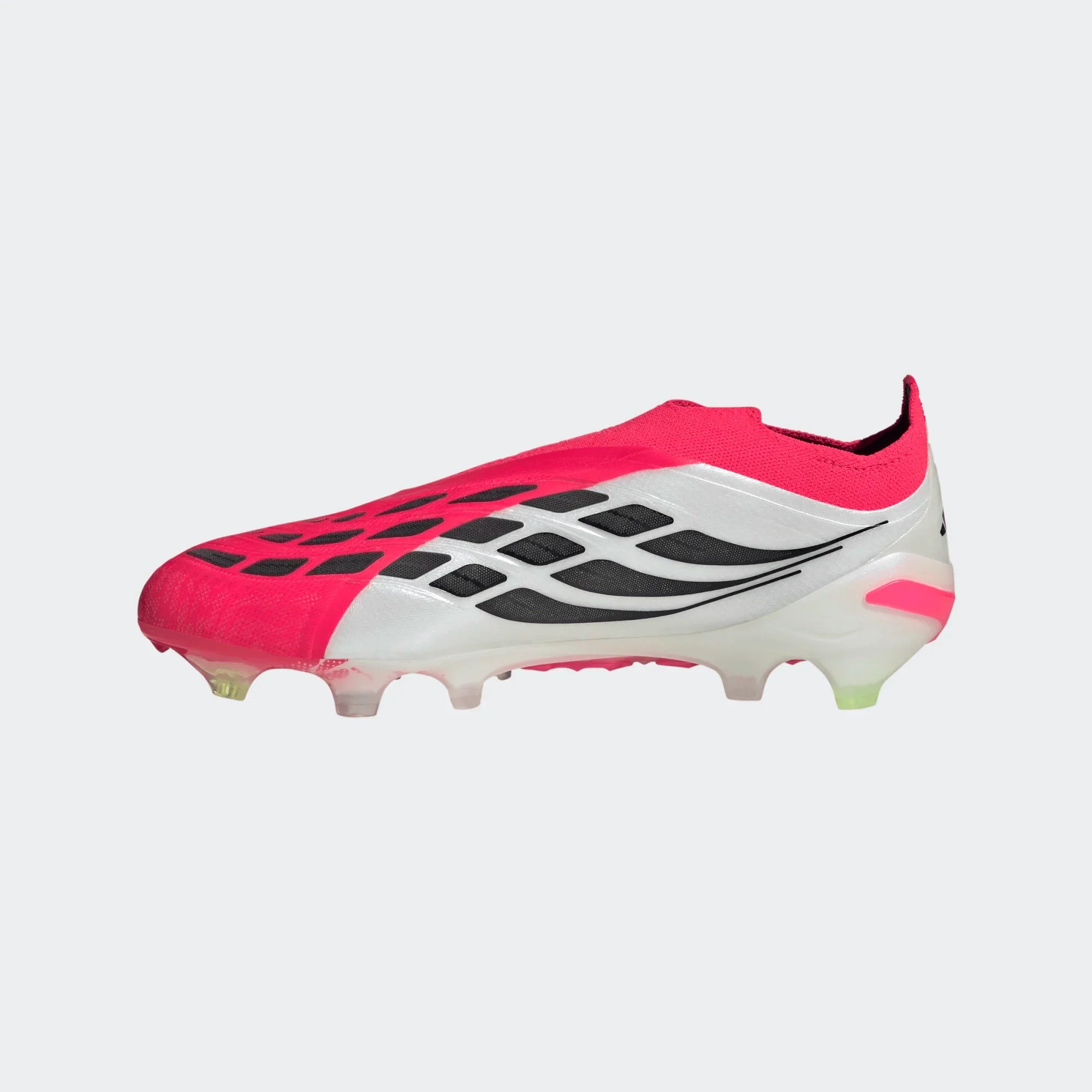 adidas Predator Elite Laceless FG Firm Ground Mens Soccer Cleats Red Black White