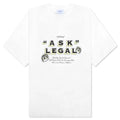 Arr Ask Legal Skate S S Tee White Black