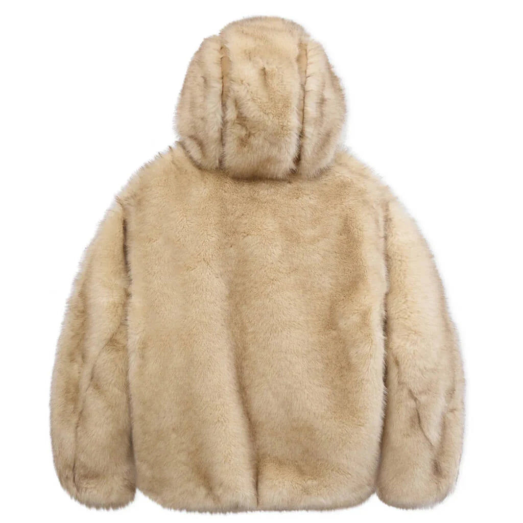 Fur Hoodie Cream