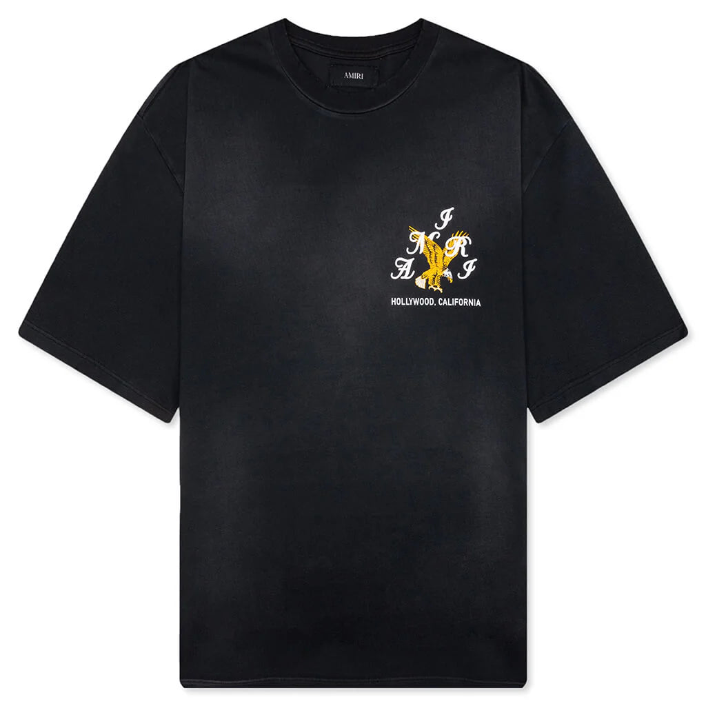 Amiri Eagle Oversized Tee Black