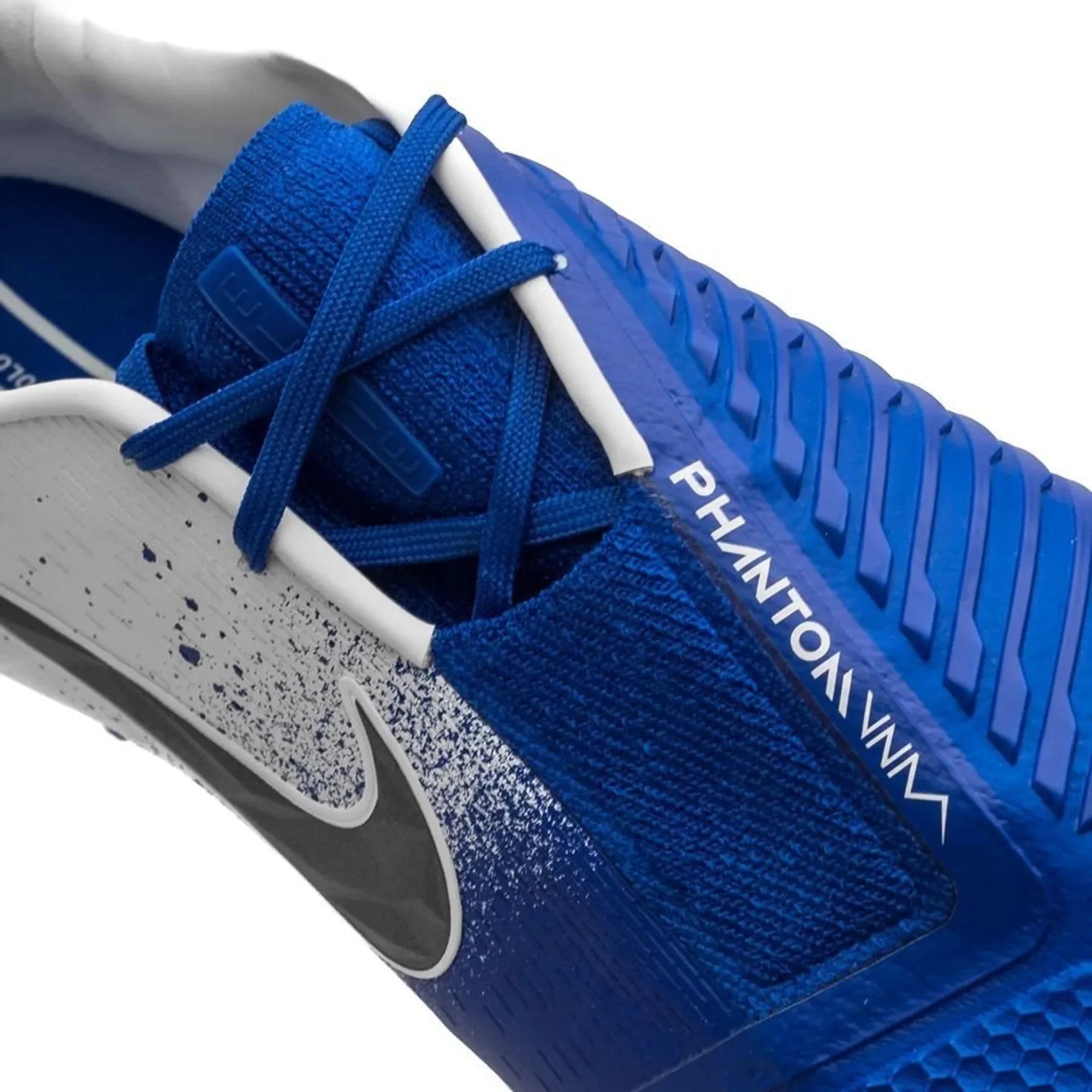 Nike Phantom Venom Elite FG Firm Ground Soccer Cleats White Racer Blue