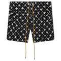 Cross Bandana Swim Short Black White