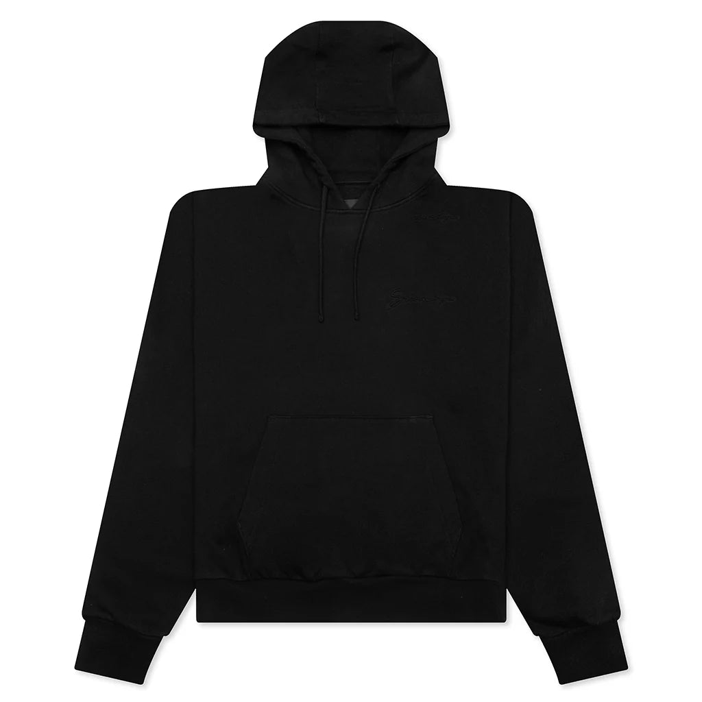 Baroque Embossing Hoodie Black