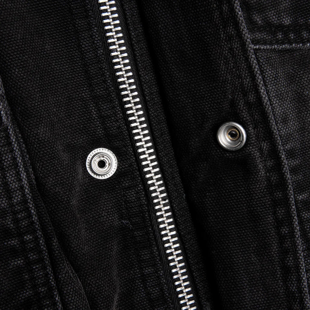 Washed Canvas Shop Jacket Black