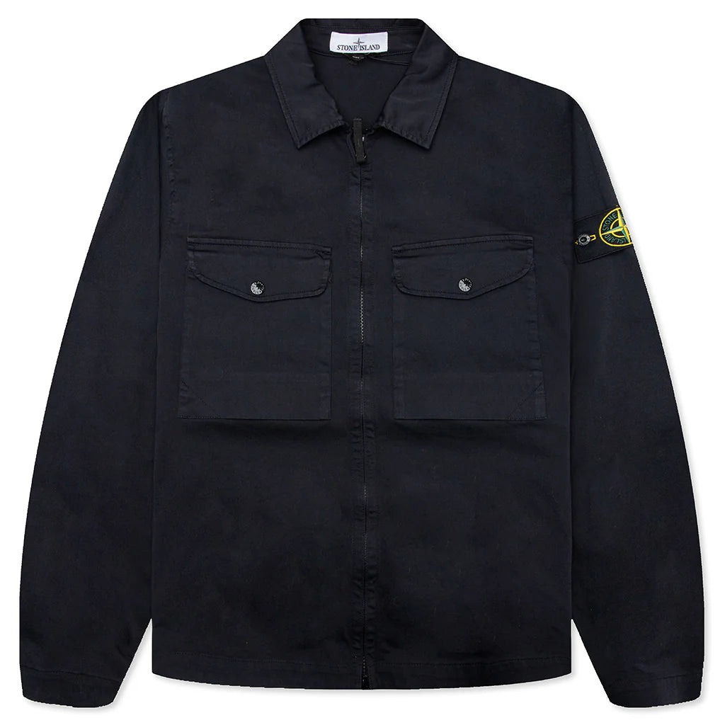 Regular Fit Overshirt Navy Blue