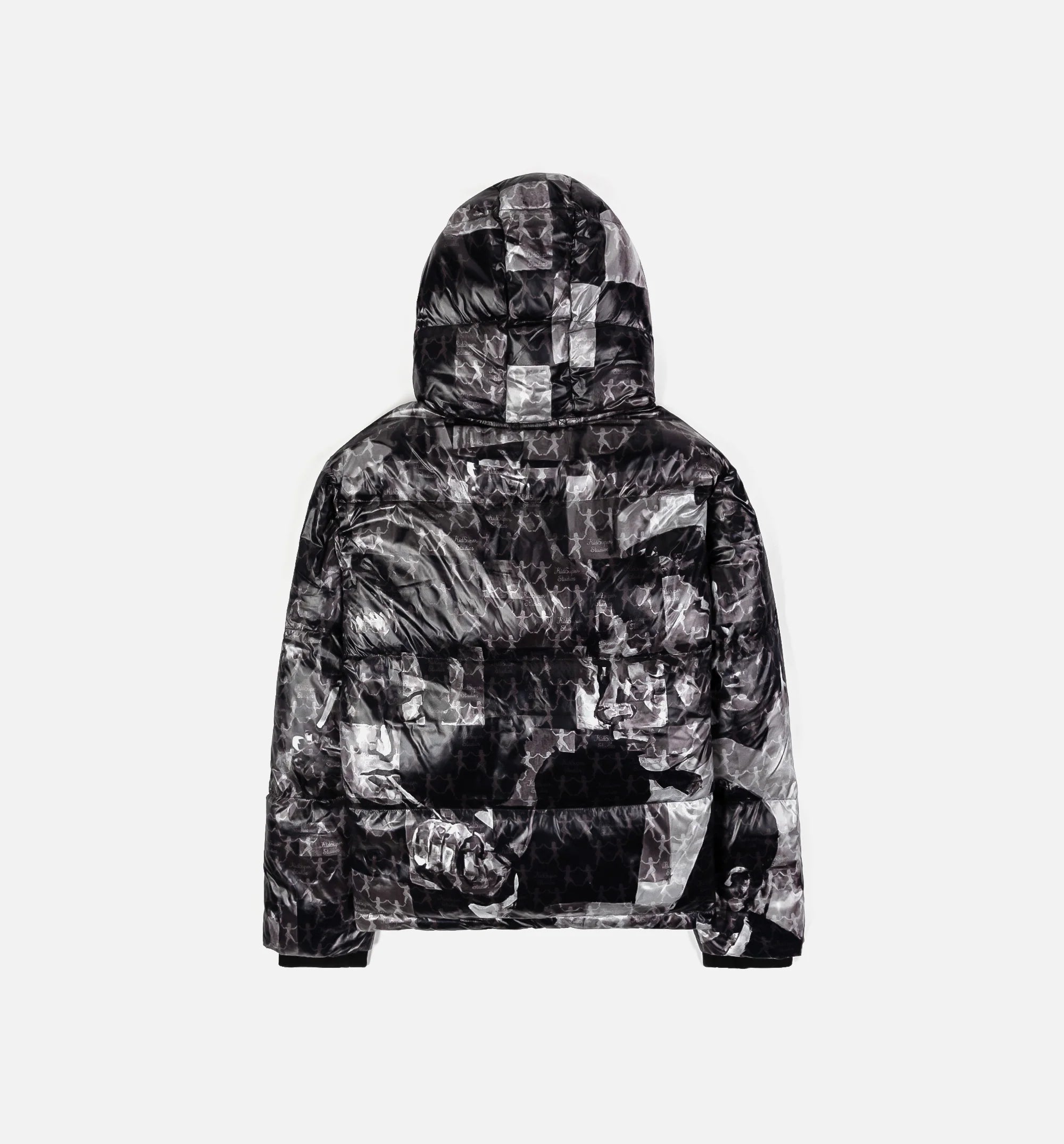 Puma x Kidsuper All Over Print Puffer Mens Jacket Black
