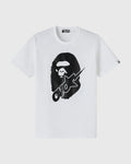 BAPE OVO Sta Crocodile Print Tee White