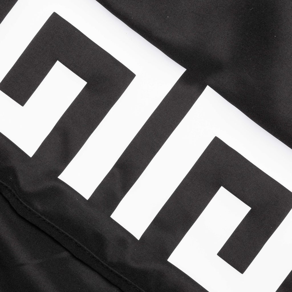 4G Long Swim Shorts Black White